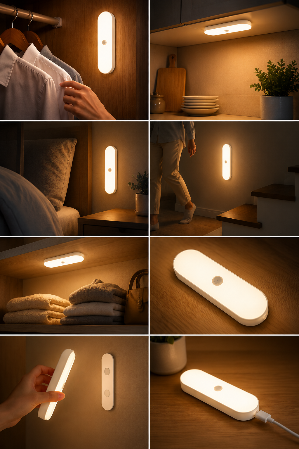 Motion Sensor LED Light — Magnetic &amp; Rechargeable