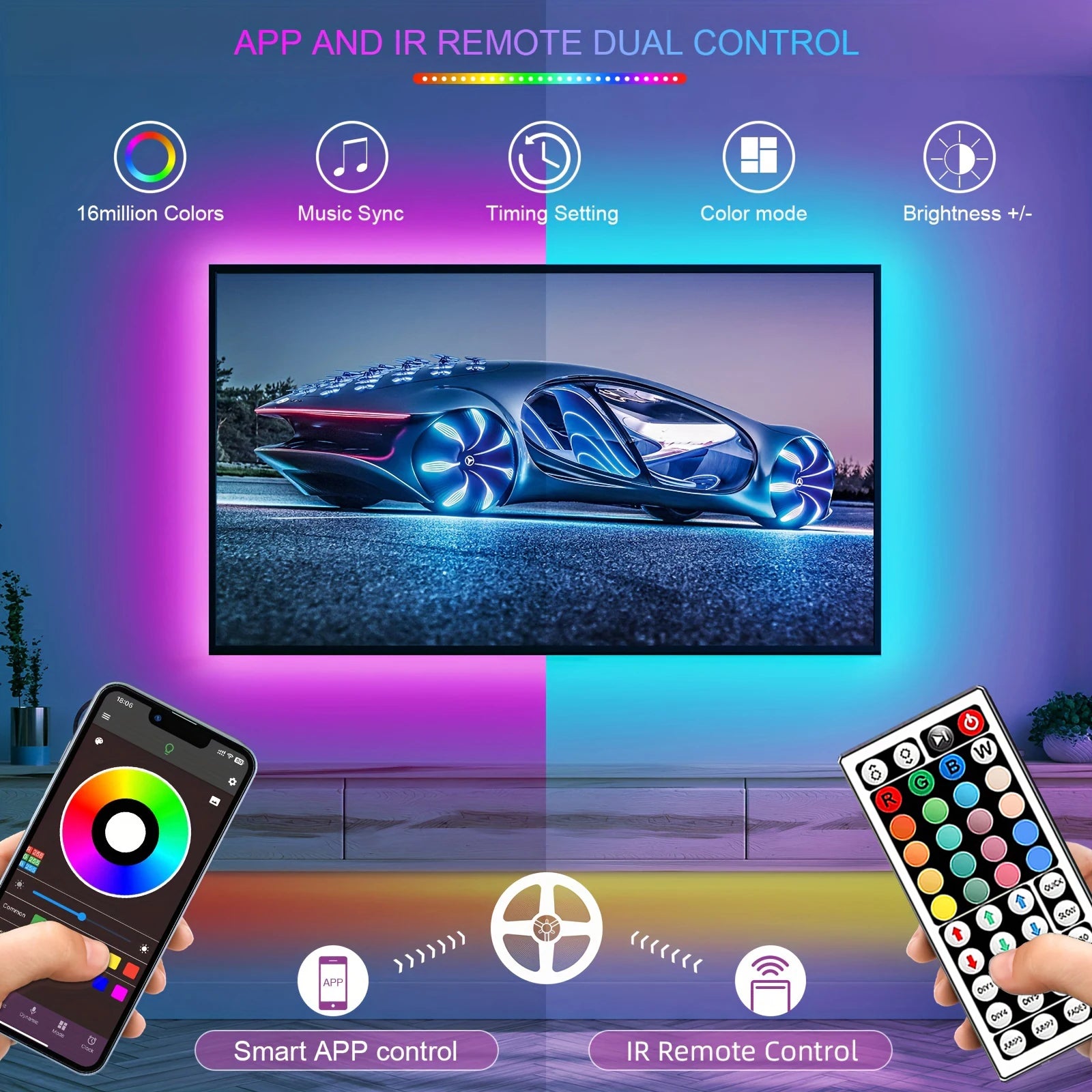 Premium RGB LED Strip Lights – Smart App Control | 5M–30M