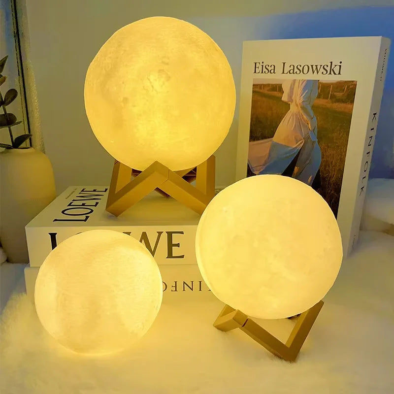 Moon Night Light — 3D LED Desk Light