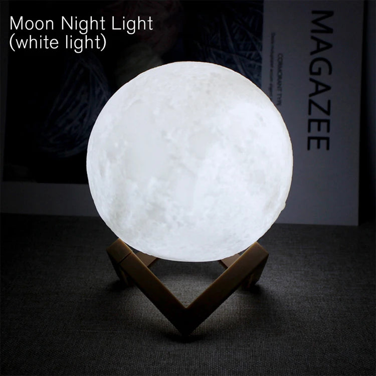 Moon Night Light — 3D LED Desk Light