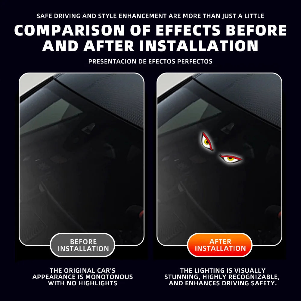 Demon Eye Car LED Light – Wireless RGB Ambient Atmosphere Lamp