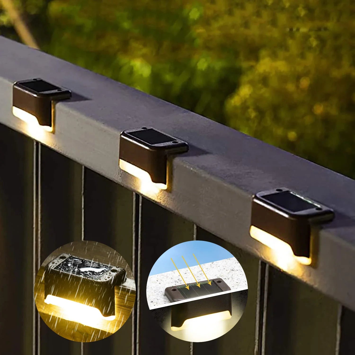 Solar Step Lights — Outdoor LED Stair Light