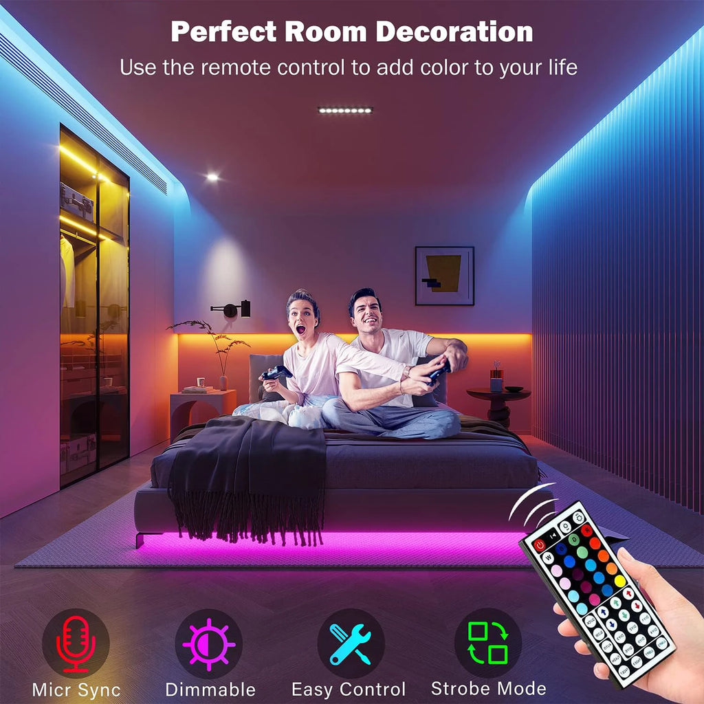 Premium RGB LED Strip Lights – Smart App Control | 5M–30M