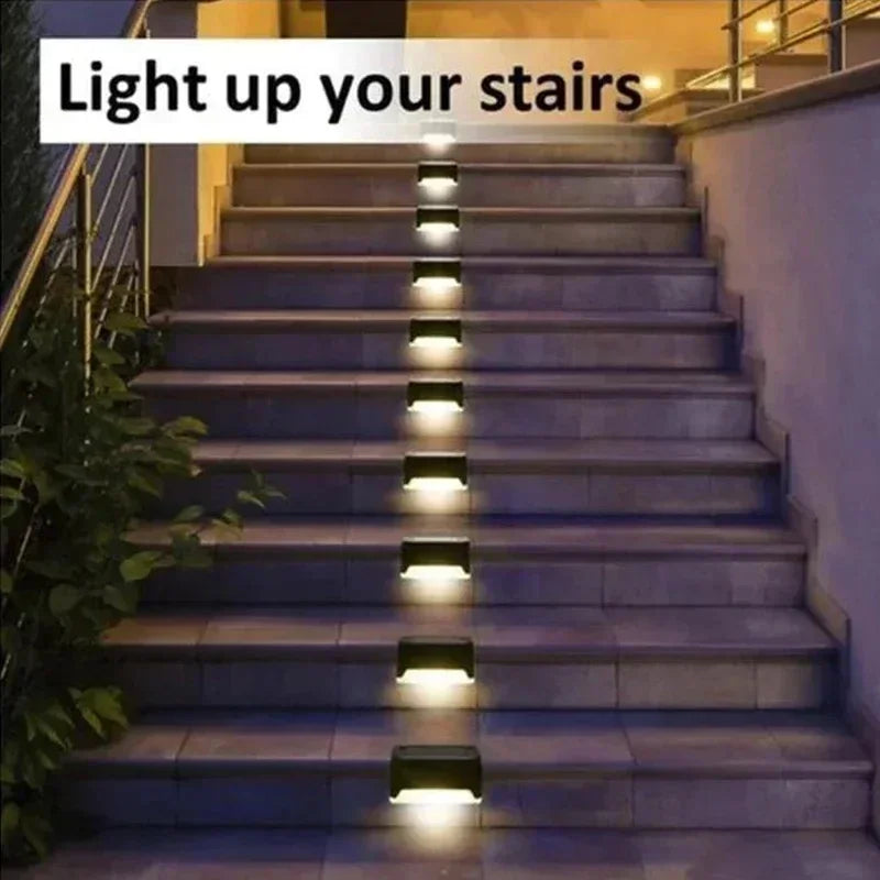 Solar Step Lights — Outdoor LED Stair Light