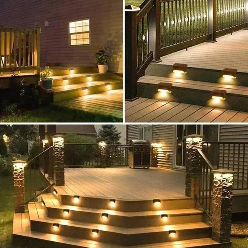 Solar Step Lights — Outdoor LED Stair Light