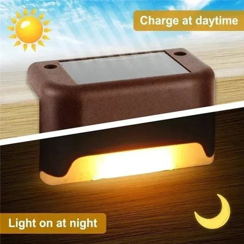 Solar Step Lights — Outdoor LED Stair Light