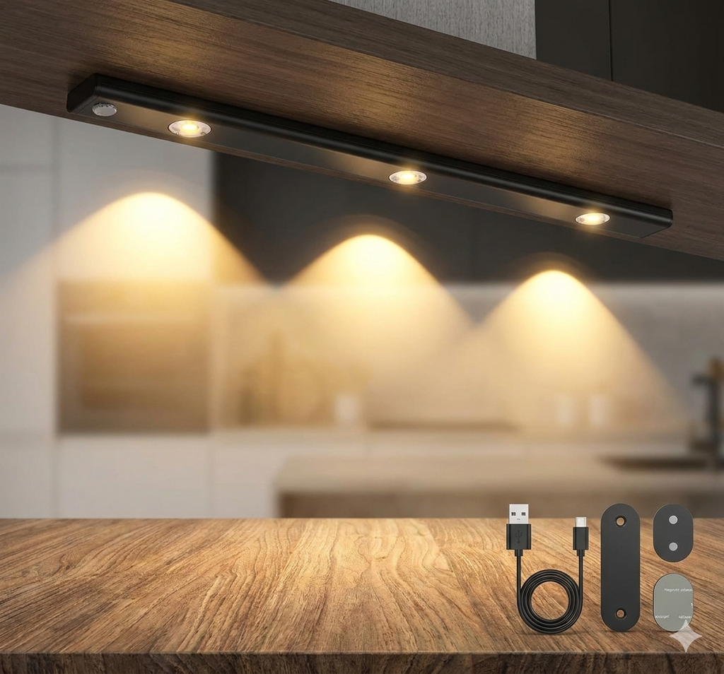 Under-Cabinet LED Light — 3 Color Modes